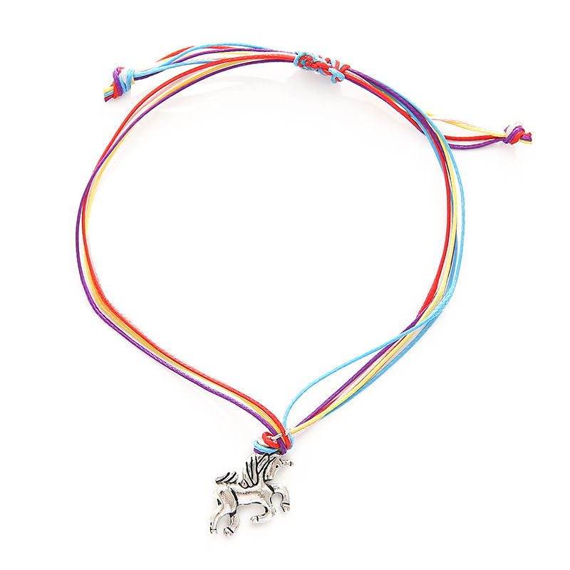 Children's Adjustable Rainbow Unicorn Wish Bracelet / Friendship