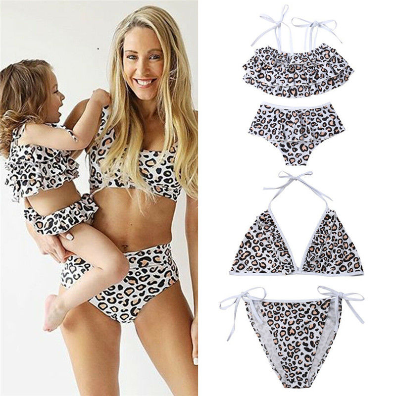 Buy Wholesale Mother Daughter Matching Bikini Set Leopard