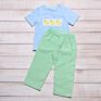 Duck Embroidery Kid Boys Fall Clothing Sets