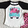 Love Car Long Sleeve Pink Leopard Pants girls clothing