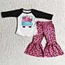 Love Car Long Sleeve Pink Leopard Pants girls clothing